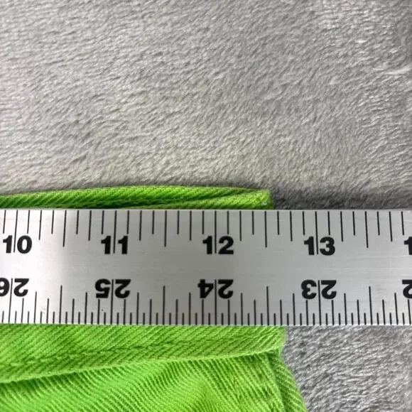 Vintage 90s IMPAQ Green Denim womens Jeans Carpenter Utility size 25/29 - Picture 5 of 8